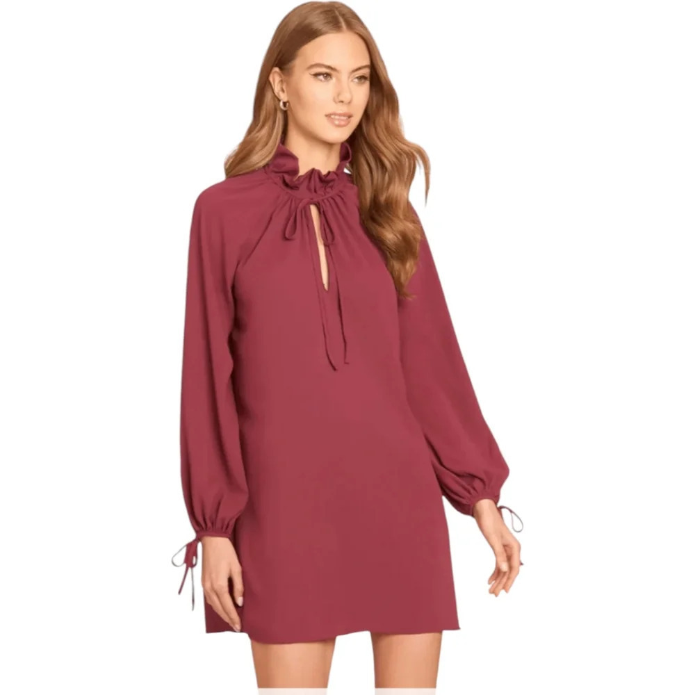 Amanda Uprichard Vittoria Mini Dress in Aubergine